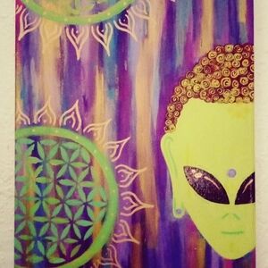 "Extraterestrial Deity" By Sammie Nicole Art